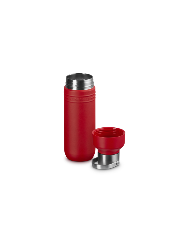 Le Creuset Drinkfles on the go 1 L CERISE