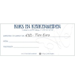 Koks en Keukenmeiden Cadeaubon 10 euro