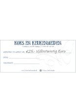 Koks en Keukenmeiden Cadeaubon 25 euro