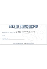Koks en Keukenmeiden Cadeaubon 40 euro