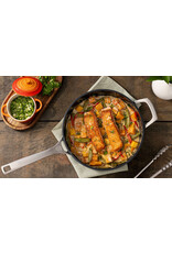 Le Creuset Sauteuse essential ceramic 26 cm rechte randen