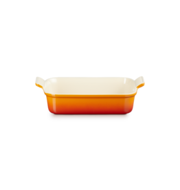 Rechthoekige ovenschotel 26x19 oranjerood