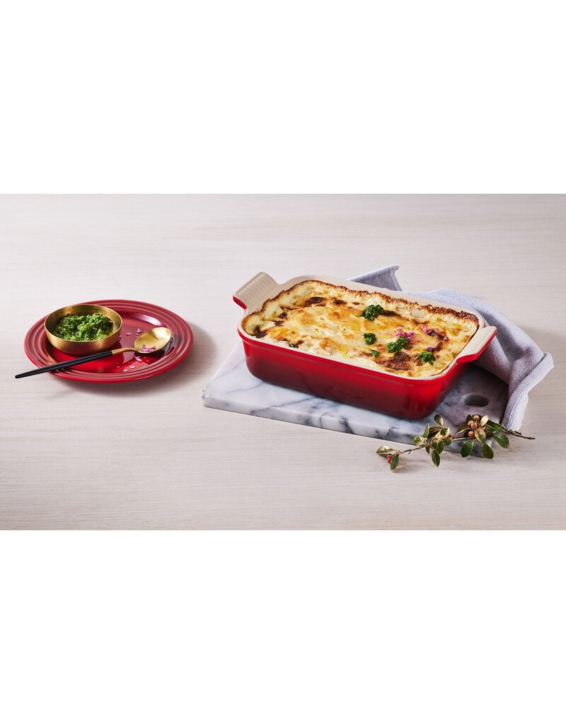 Rechthoekige ovenschotel  Kersenrood 19 x 26 cm