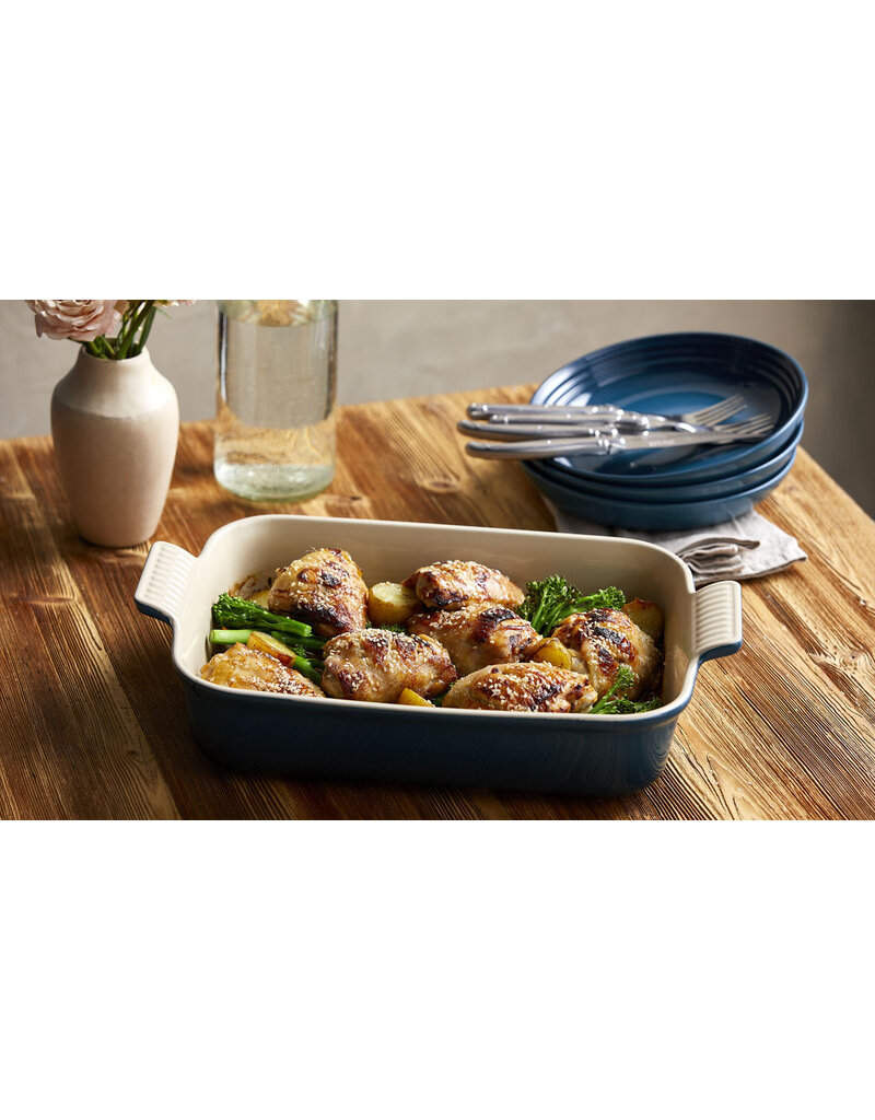 Creuset rechthoekige ovenschotel DEEP TEAL 32x24