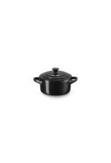 Le Creuset Mini braad/stoofpannetje ebbenzwart