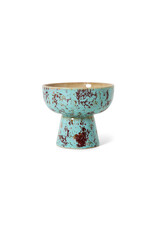 HKLIVING Tapas bowl on base S PATINA