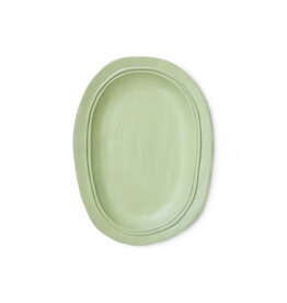 HKLIVING NEW CLASSICS LARGE CERAMIC TRAY MINT