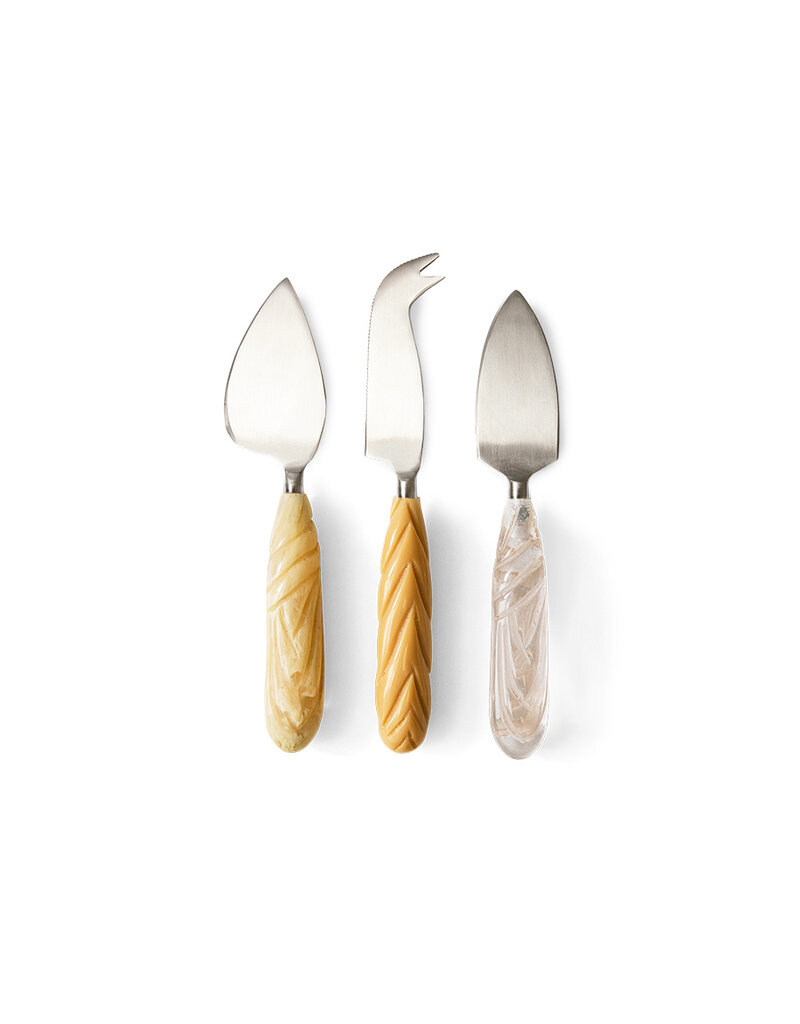 Cheese knives CREAM set of 3