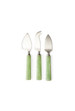 HKLIVING Cheese knives SAGE set of 3