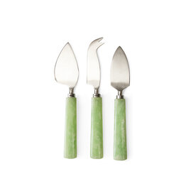 HKLIVING Cheese knives SAGE set of 3