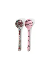 70's ceramics serving spoons SPRINKLE