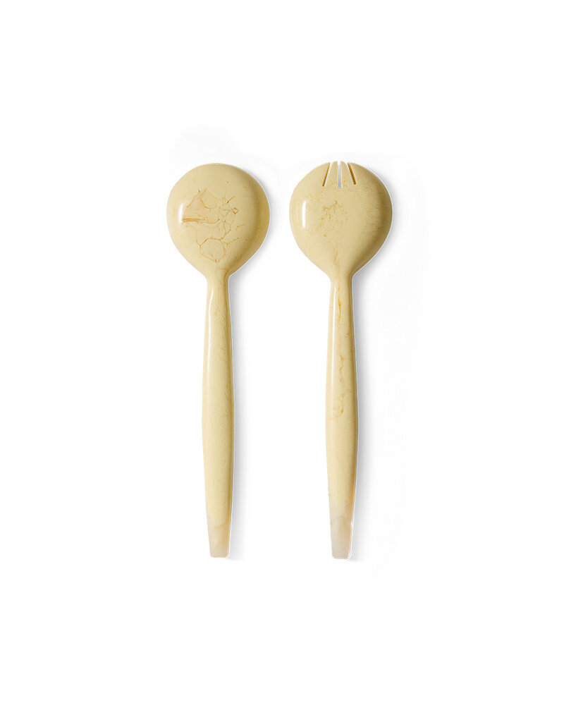 HKLIVING SALAD CUTLERY VANILLA
