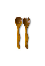 HKLIVING SALAD CUTLERY OCHRE
