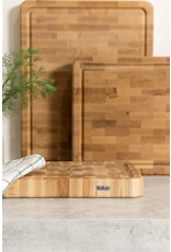 Butler snijplank BEUK kops met ril  30x40x4 cm