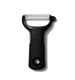 OXO dunschiller Y peeler zwart ribbel