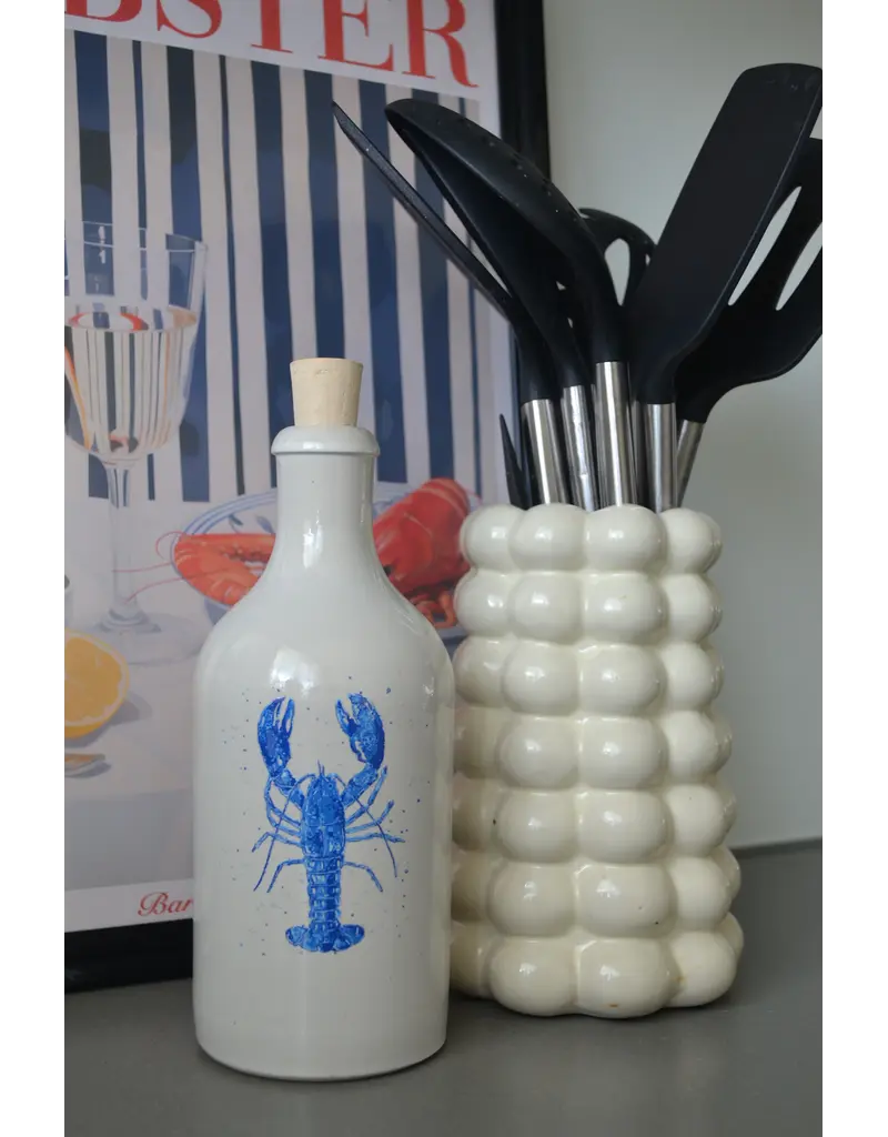 Oliefles kreeft blauw