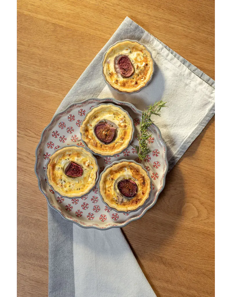 Tranquillo quicheschaal 27cm RETRO RED