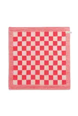 Keukendoek ecru/rood
