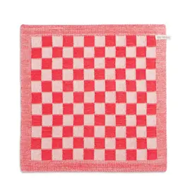 Keukendoek ecru/rood