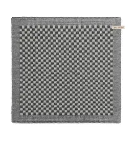 Keukendoek ecru/antraciet klein blokje