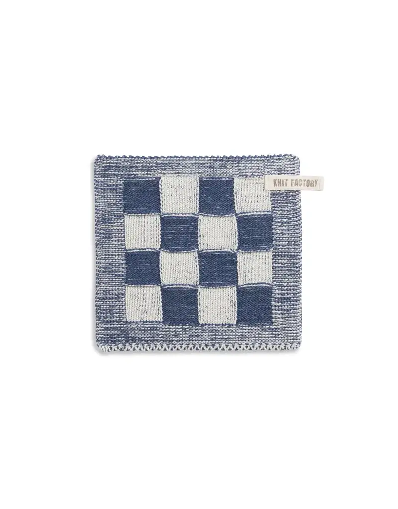 Pannenlap ecru/jeans