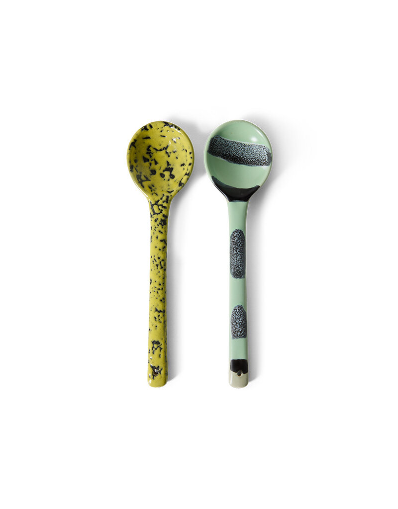 HKLIVING 70's Ceramics Serving spoons MINES