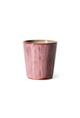 HKLIVING 70'S COFFEE MUG RHUBARB