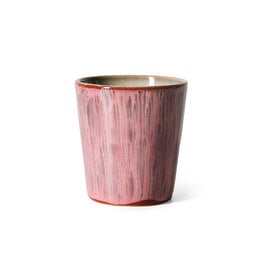 HKLIVING 70'S COFFEE MUG RHUBARB