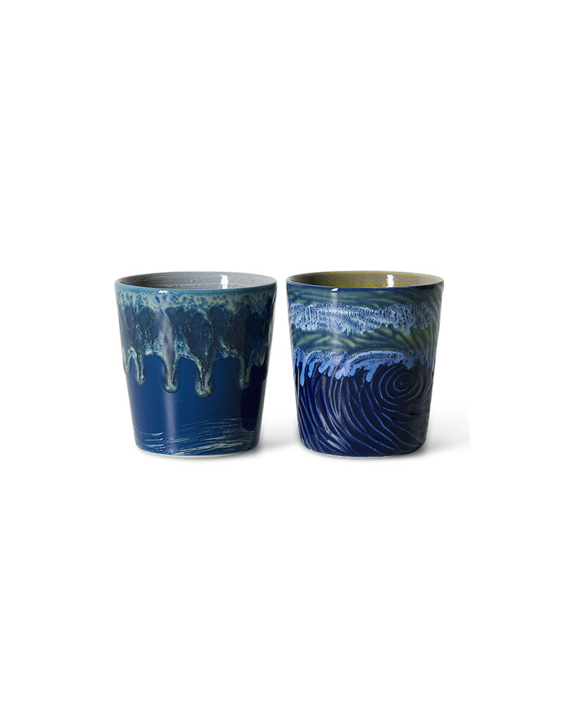 HKLIVING HK Van Gogh coffee mugs set of 2 STARRY NIGHT
