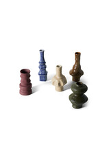 HKLIVING 70'S CERAMICS SMALL VASES PALETTE SET OF 5