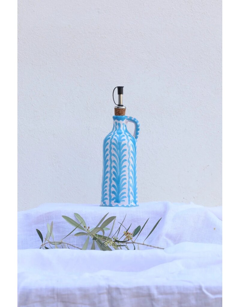 Lenta Living Olijfoliekan granada 400ml lichtblauw