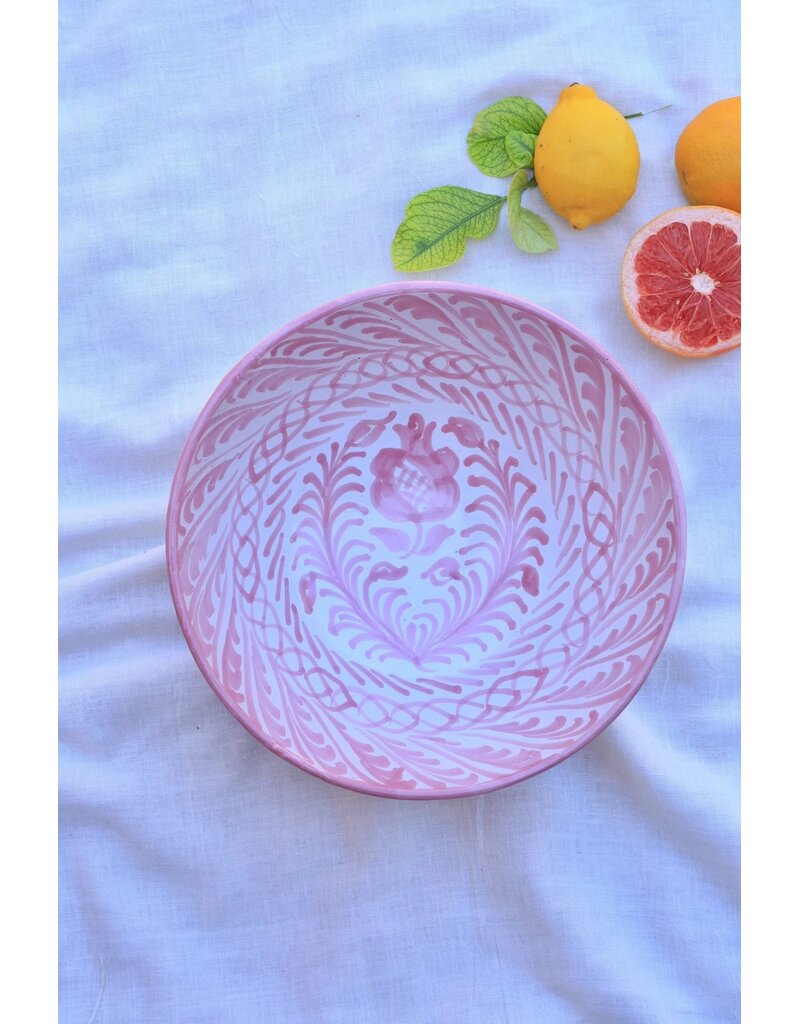 Lenta Living Fruit/saladeschaal 30cm granada roze