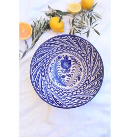 Lenta Living Fruit/saladeschaal 30cm granada azul