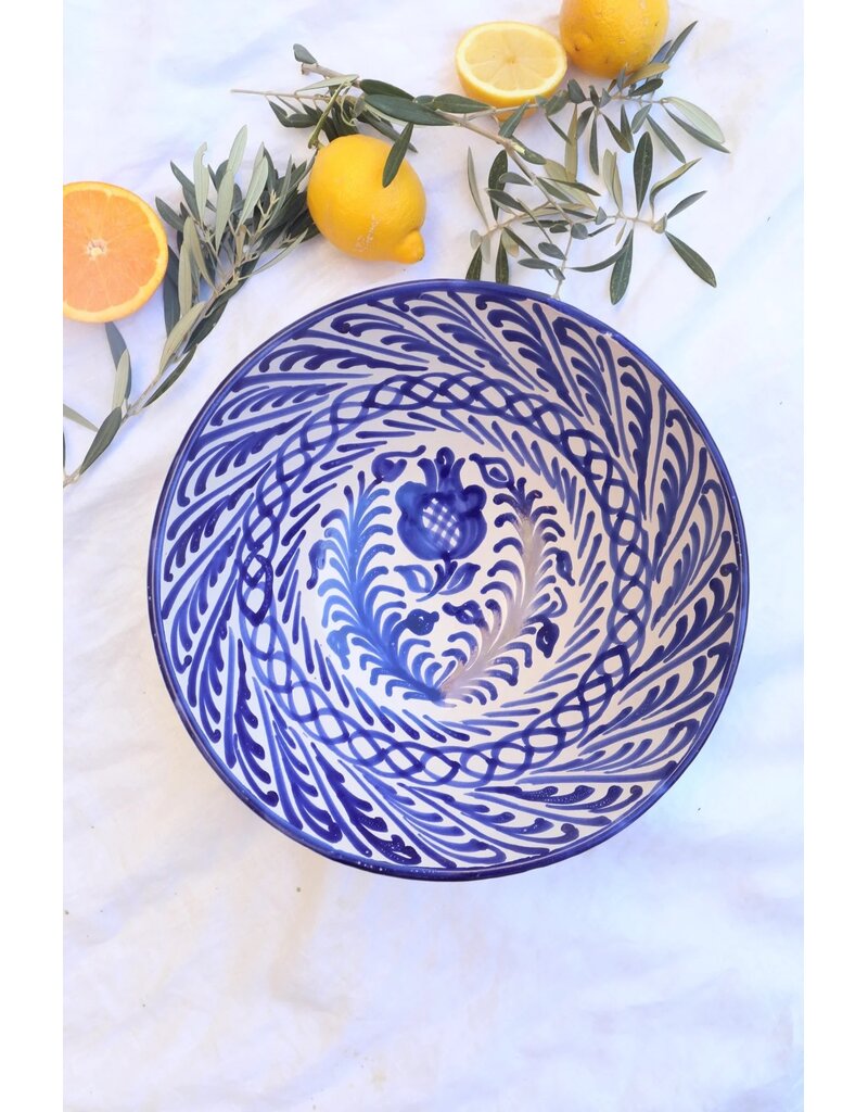 Lenta Living Fruit/saladeschaal 30cm granada azul