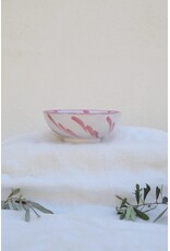 Lenta Living Ontbijtbowl 14cm granada stripe roze