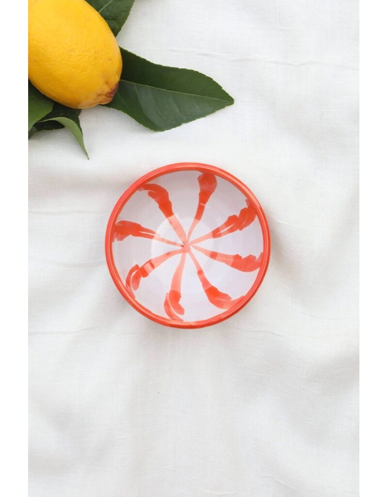 Lenta Living Tapas schaaltje 10cm stripe naranja
