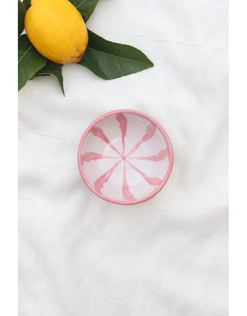 Lenta Living Tapas schaaltje 10cm stripe roze
