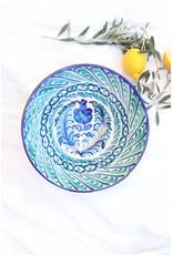 Lenta Living Fruit/saladeschaal 30 cm granada turquoise/blauw