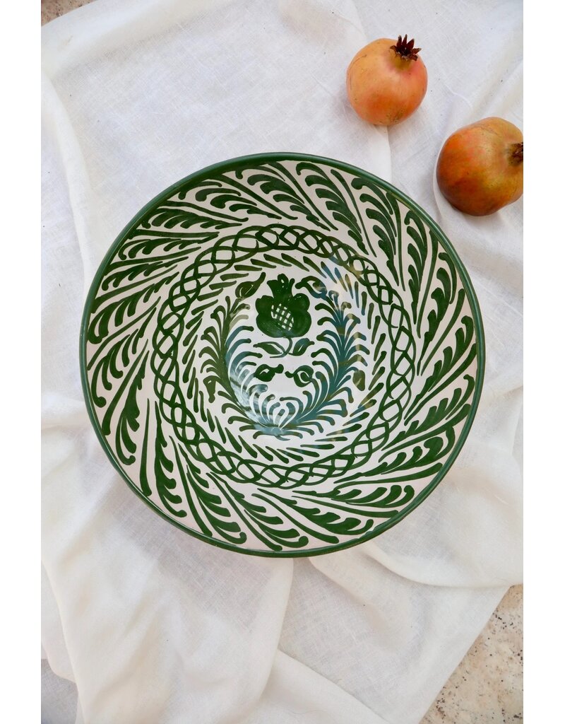 Lenta Living Fruit/saladeschaal 30cm granada olive