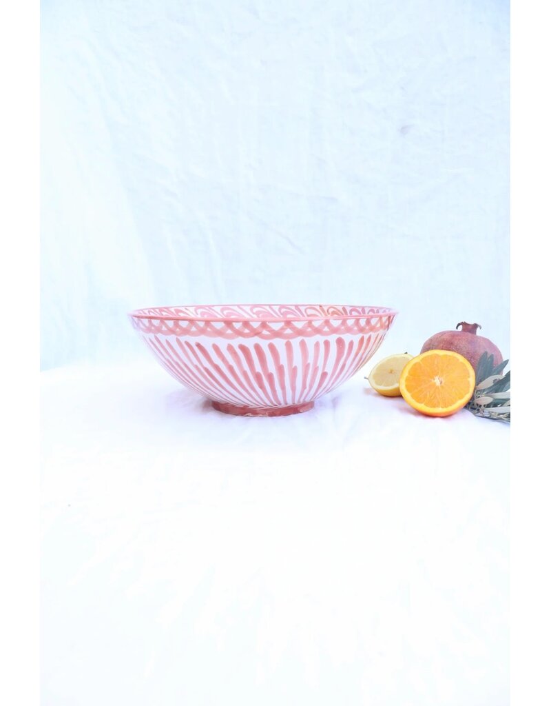 Lenta Living Fruit/saladeschaal 30 cm granada coral
