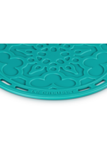 Le Creuset Onderzetter bloem Bleu riviera