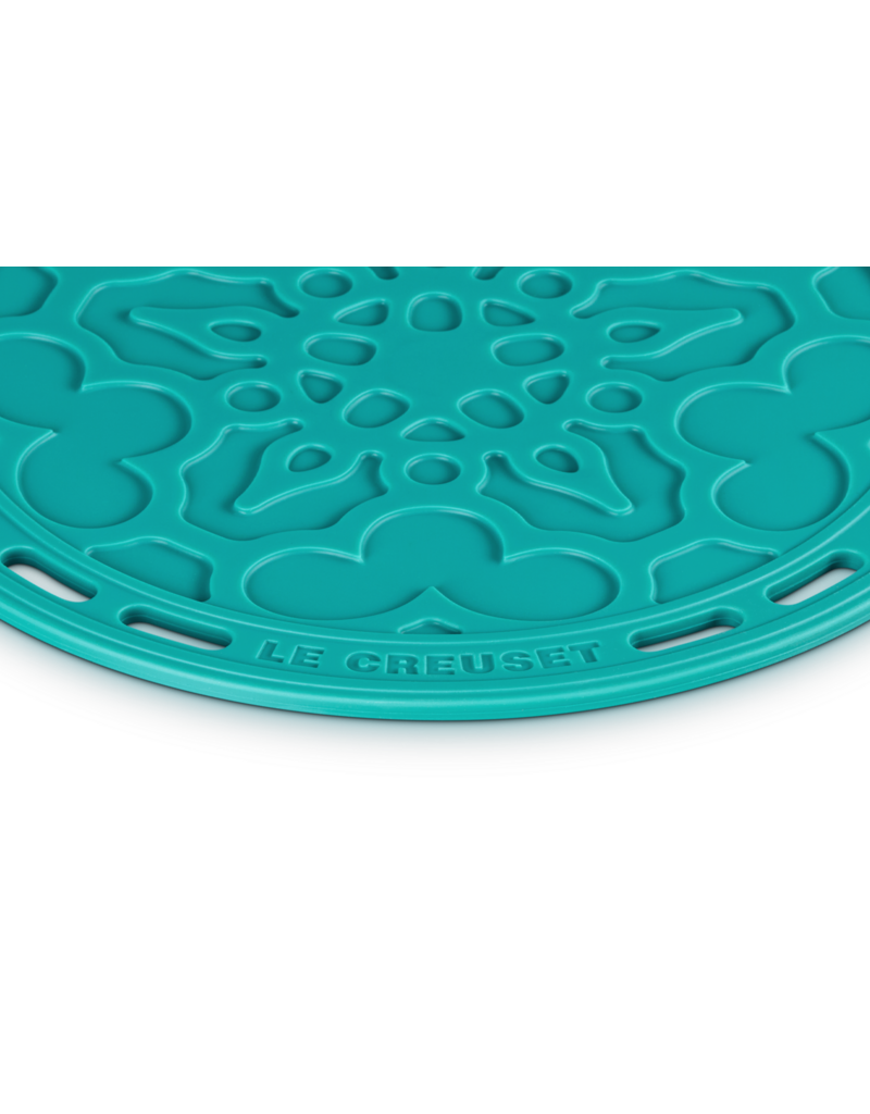 Le Creuset Onderzetter bloem Bleu riviera