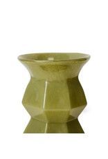HKLIVING Silhouette glass vase green