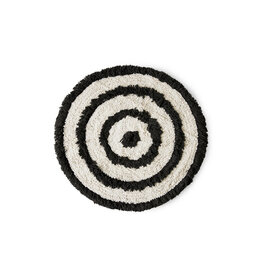 HKLIVING Round Bath mat monochrome 80 cm