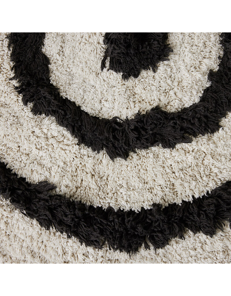 HKLIVING Round Bath mat monochrome 80 cm