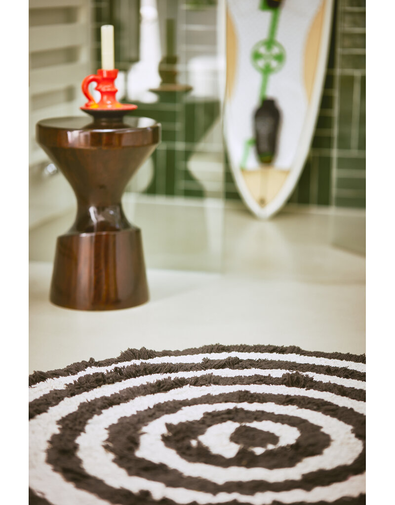 HKLIVING Round Bath mat monochrome 80 cm
