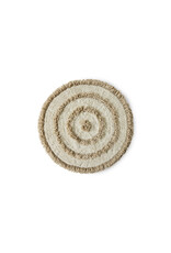HKLIVING Round bath mat cream 80 cm