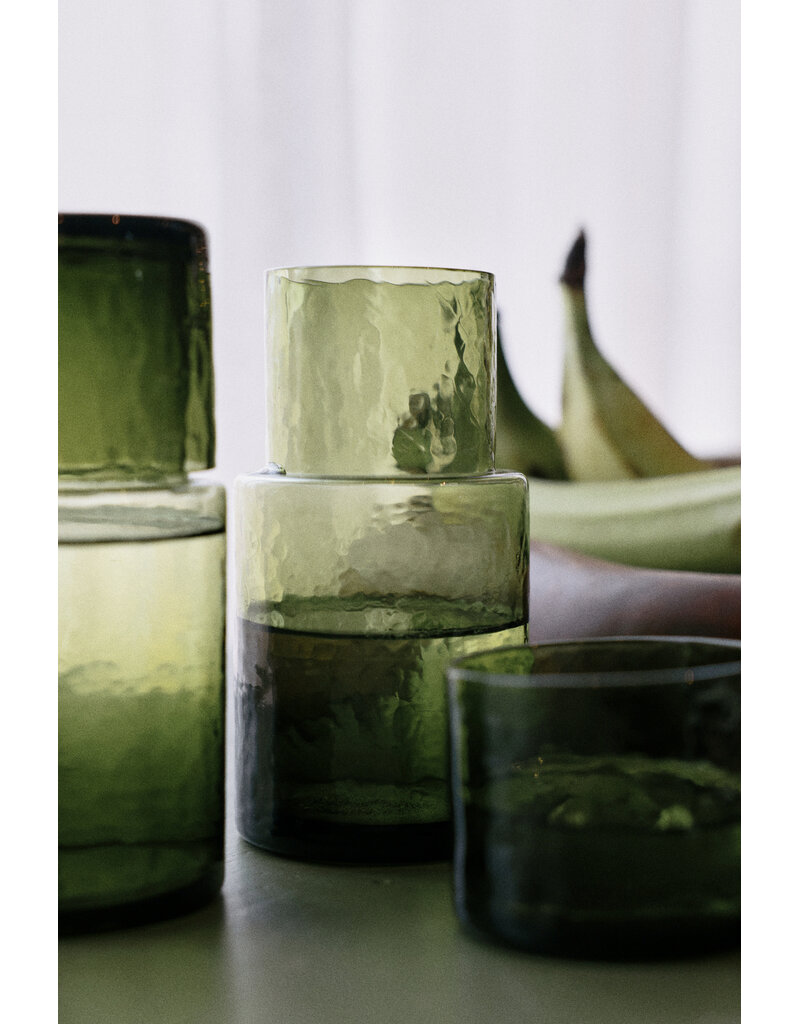 HKLIVING Tube glass OLIVE