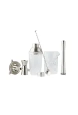 Cocktailset 6 delig glas/rvs