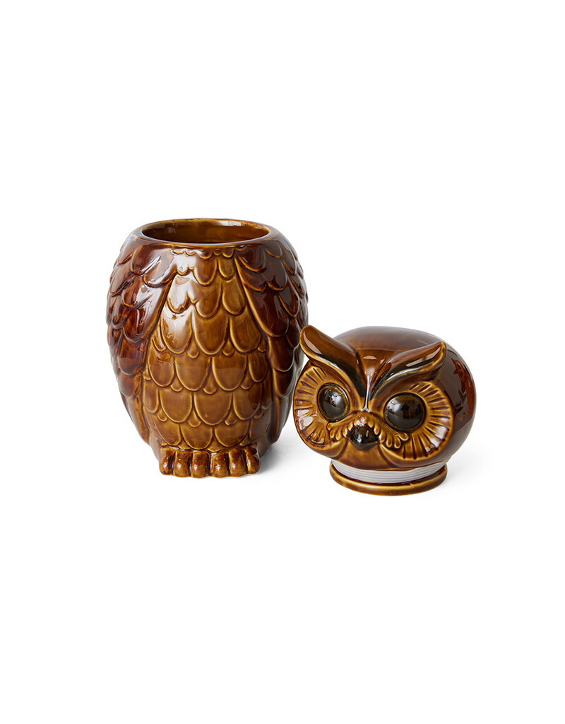 HKLIVING Owl jar ROASTED